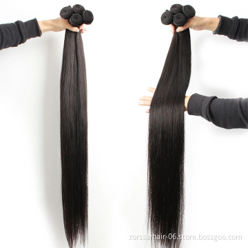 Cheap Long Length 28 30 32 34 36 38 40 Inch 100% Human Hair Weave Bundles,Mink Brazilian Hair,Raw Virgin Cuticle Aligned Hair